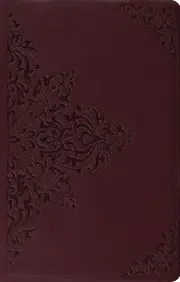 ESV Premium Gift Bible, TruTone Chestnut Filigree Design
