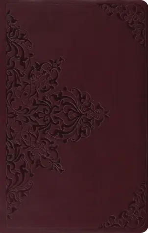 ESV Premium Gift Bible, TruTone Chestnut Filigree Design