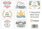 7 Assorted Bible Verse Notecards