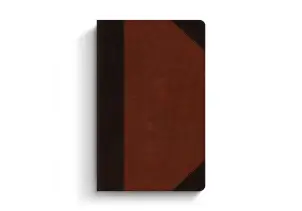 ESV Large Print Thinline Bible TruTone Brown/Cordovan Portfolio Design